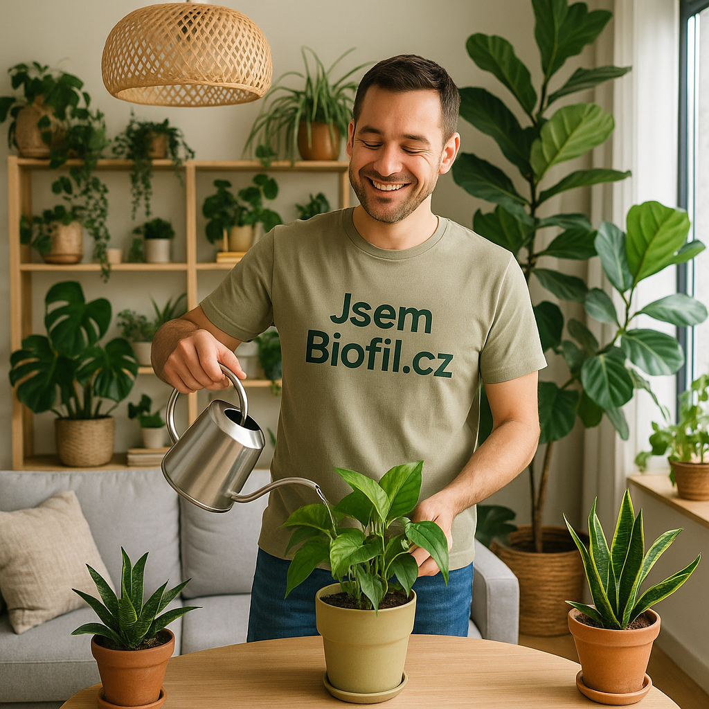 Zalévání pokojových rostlin